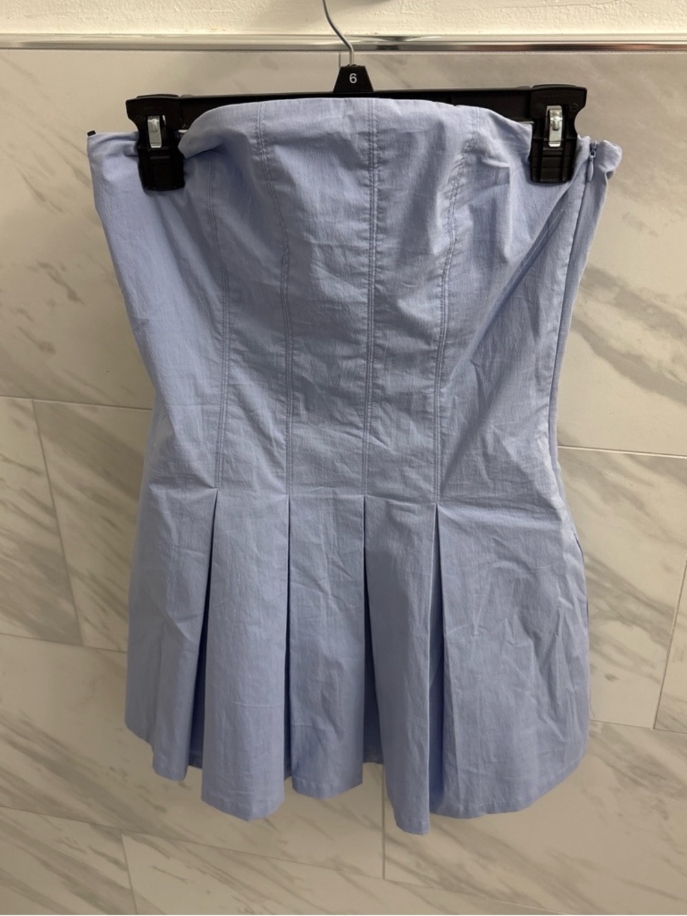 Forever 21 Powder Blue Pleated Mini Skirt